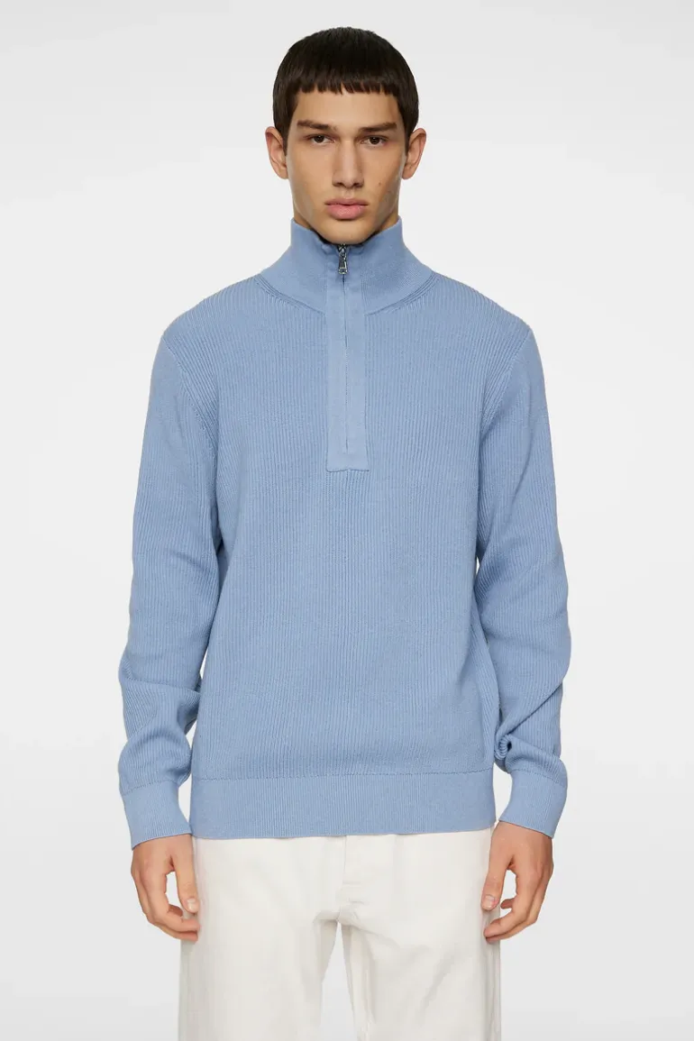 Hot Alex Half Zip Knitted Sweater Knitwear|Tops