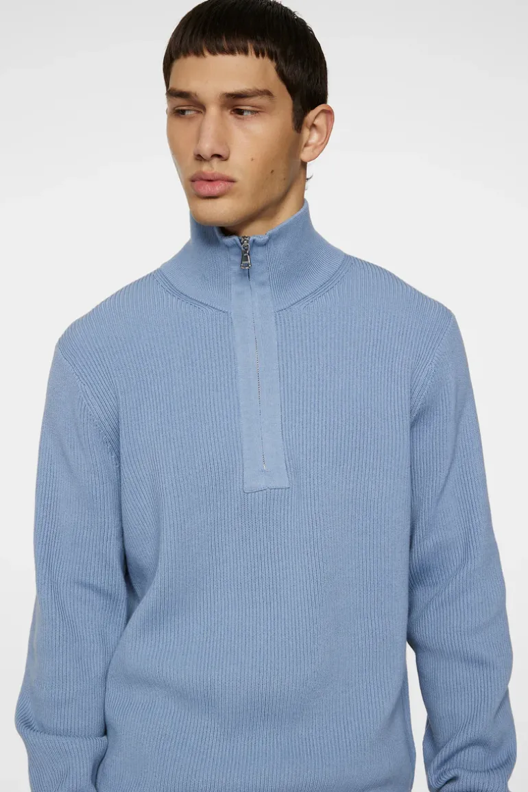 Hot Alex Half Zip Knitted Sweater Knitwear|Tops