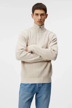 Cheap Alex Half Zip Knitted Sweater Knitwear|Tops