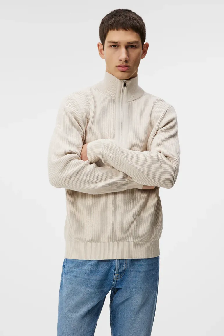 Cheap Alex Half Zip Knitted Sweater Knitwear|Tops