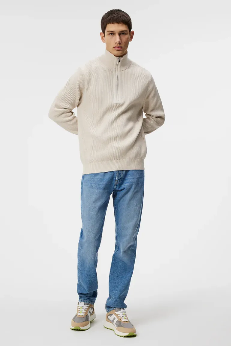 Cheap Alex Half Zip Knitted Sweater Knitwear|Tops