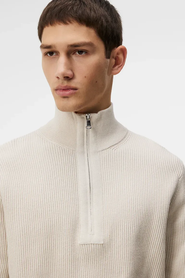 Cheap Alex Half Zip Knitted Sweater Knitwear|Tops