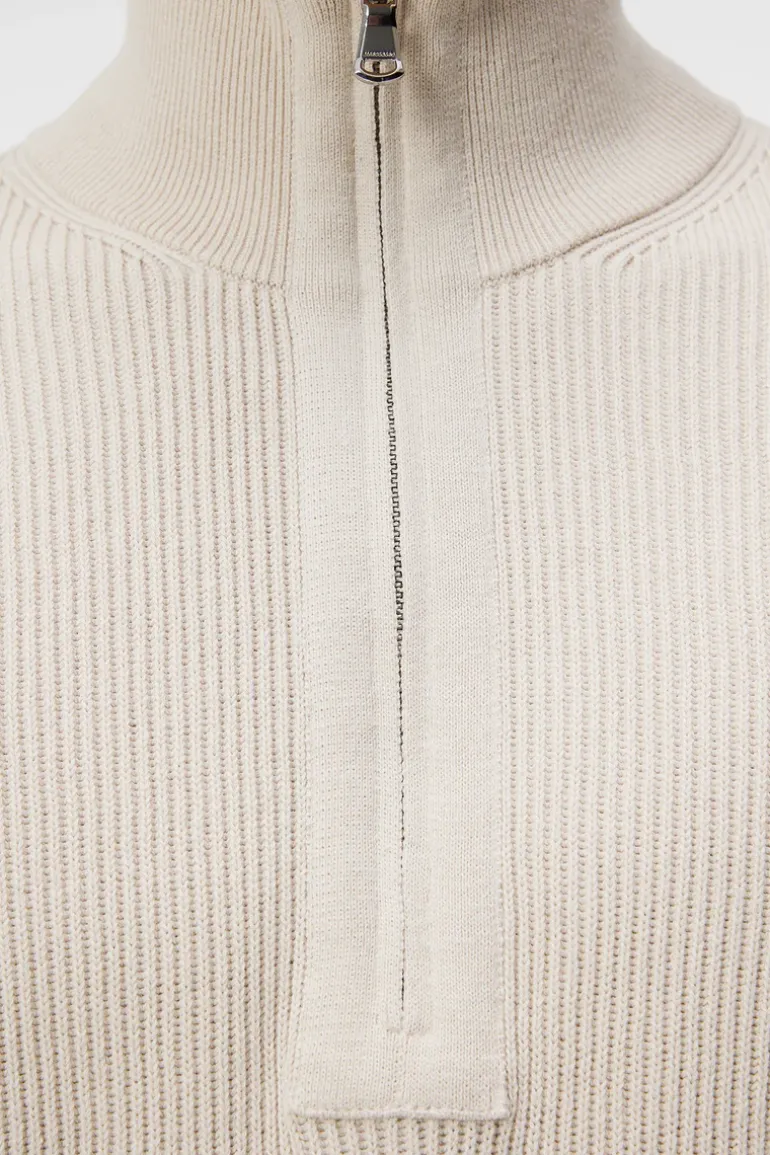 Cheap Alex Half Zip Knitted Sweater Knitwear|Tops