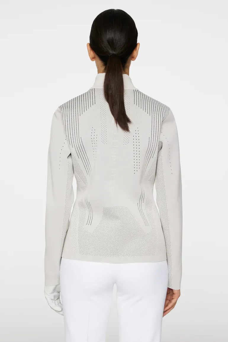 Online Bell Tech Knit Zip Sweater Golf|Knitwear