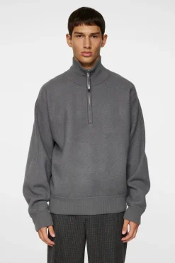 Best Bon Boiled Wool Quarter Zip Knitwear|Tops
