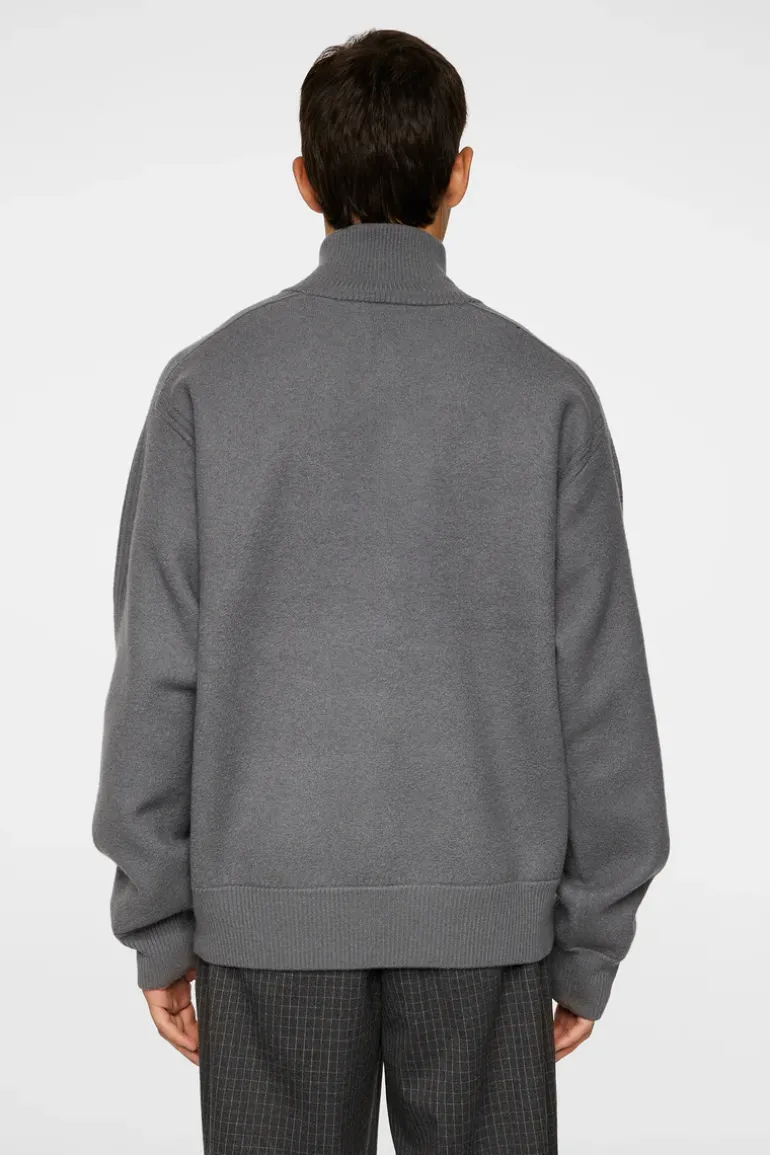 Best Bon Boiled Wool Quarter Zip Knitwear|Tops