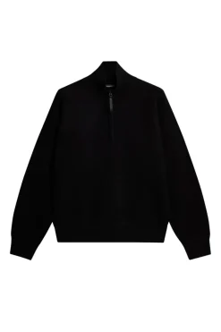 Sale Bon Boiled Wool Quarter Zip Knitwear|Tops