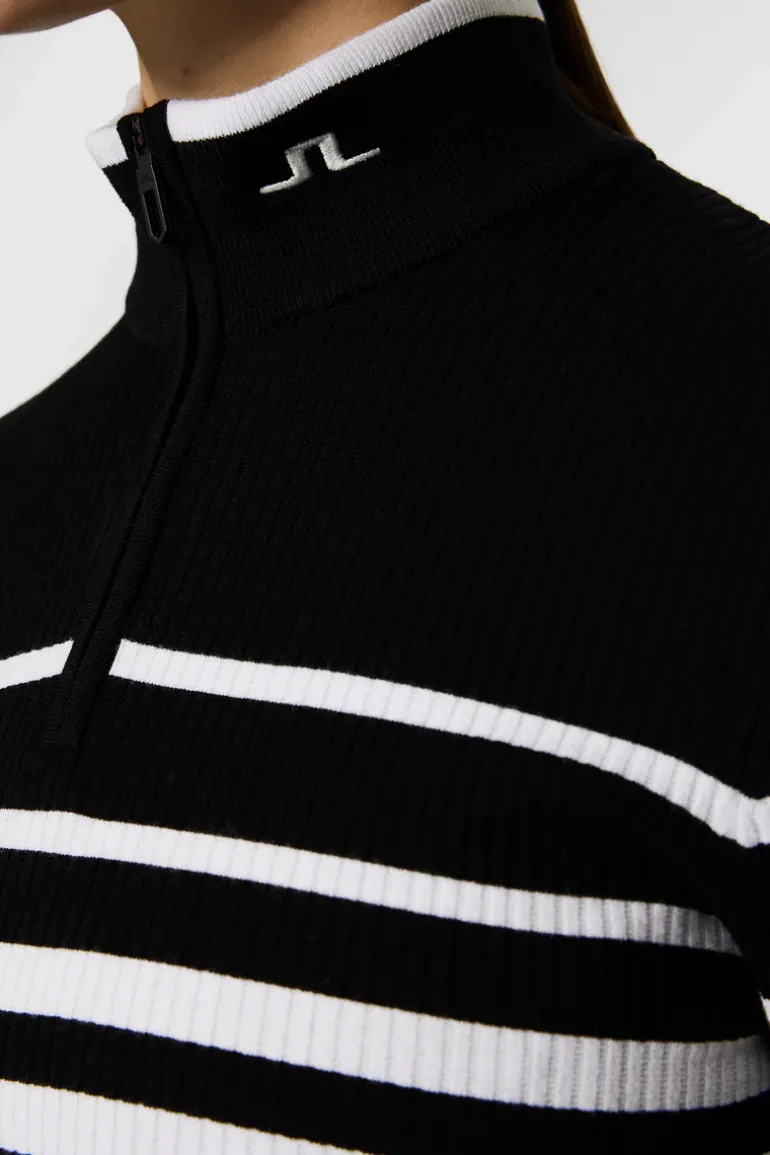 Sale Cheryl Knitted Zip Sweater Golf|Tops