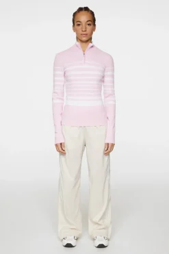 Hot Cheryl Knitted Zip Sweater Golf|Knitwear