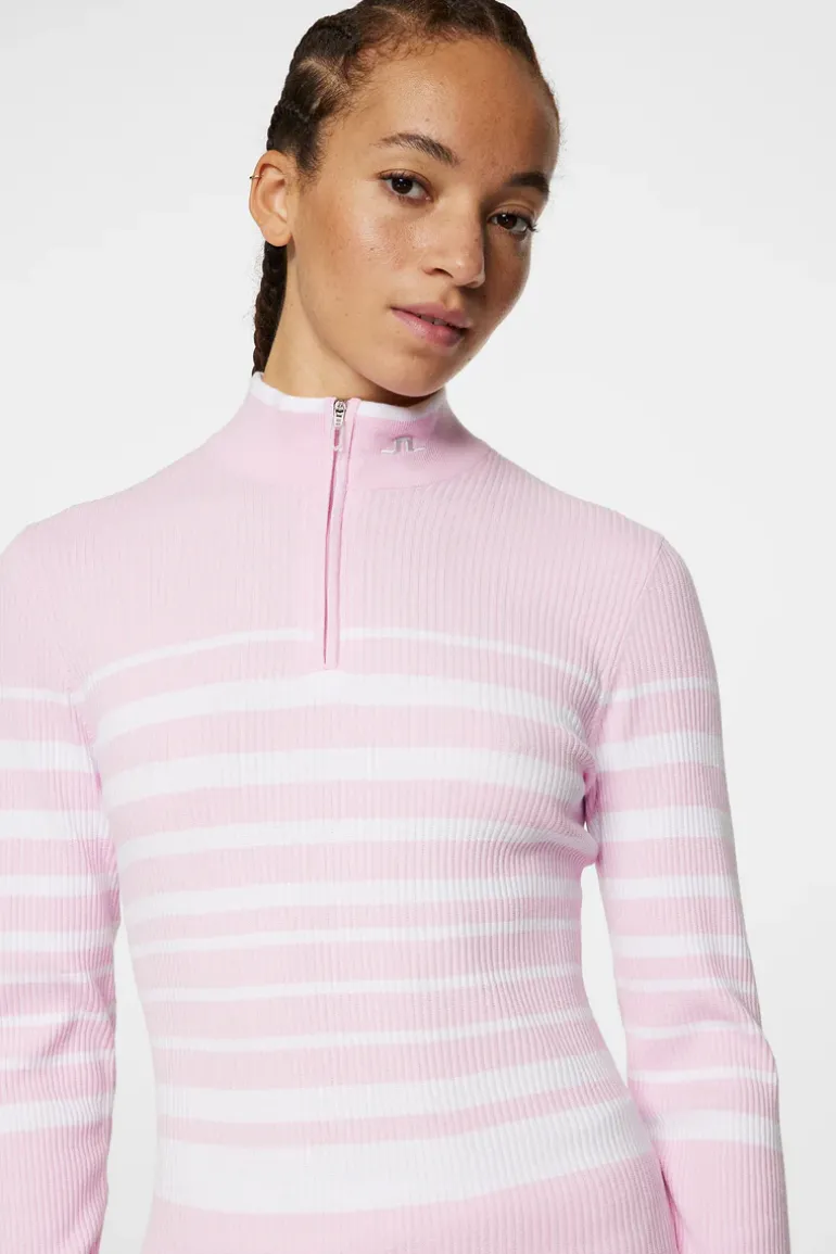 Hot Cheryl Knitted Zip Sweater Golf|Knitwear