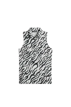 New Dena Print Sleeveless Top Golf|Tops
