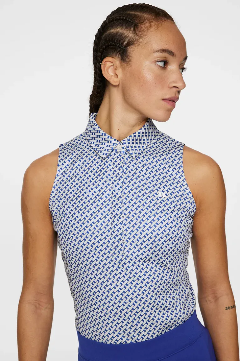 Shop Dena Print Sleeveless Top Golf|Tanks