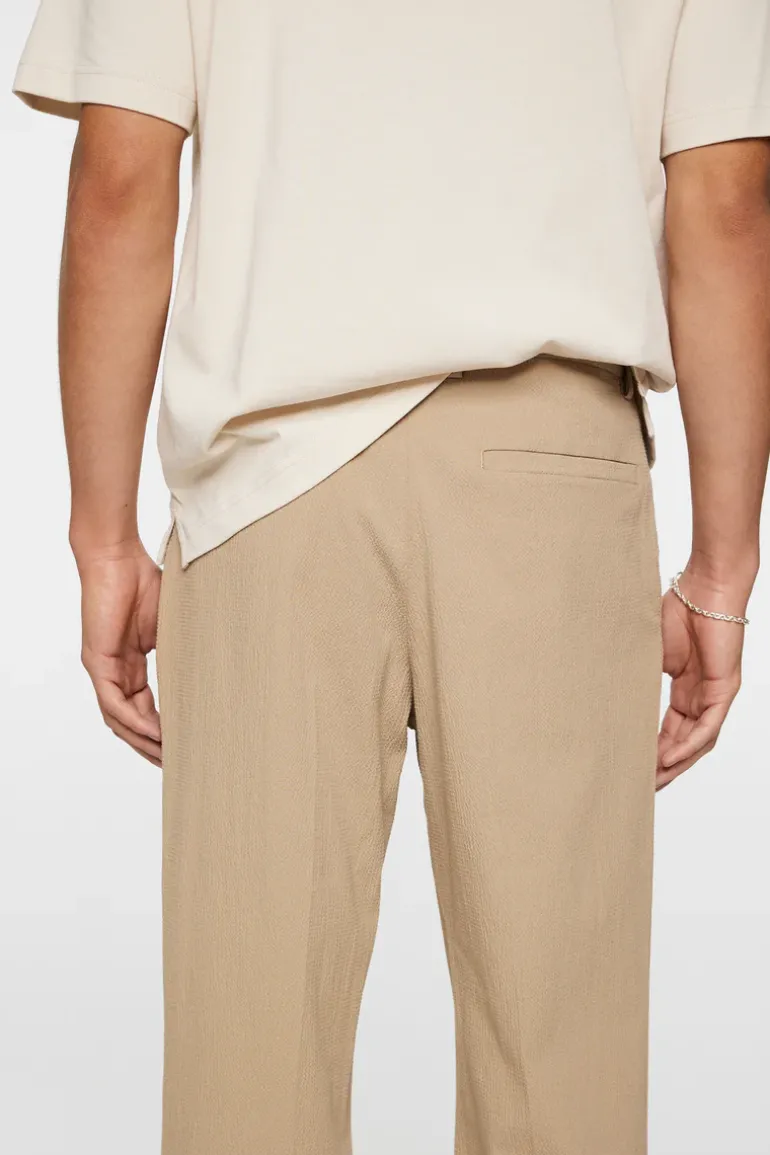 Shop Dropper Seersucker Pants Trousers|Bottoms