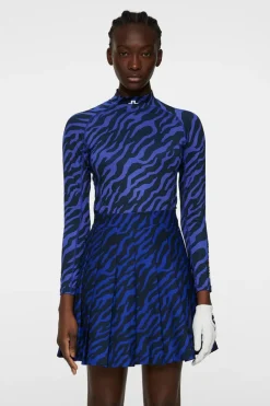 Hot Ella Print Compression Top Golf|Base & Mid Layers