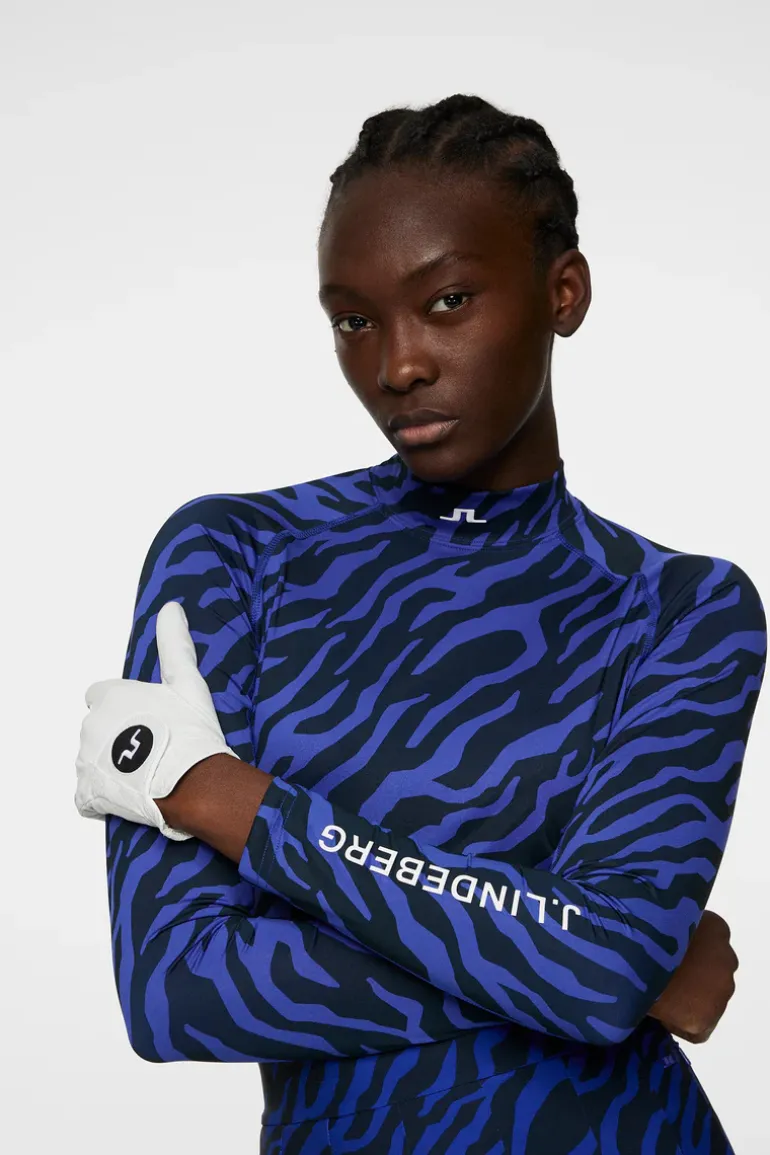 Hot Ella Print Compression Top Golf|Base & Mid Layers