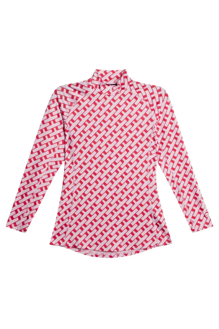 Outlet Ella Print Compression Top Golf|Tops
