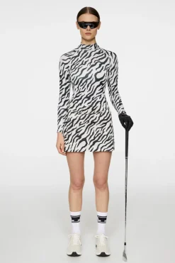 Cheap Ella Print Compression Top Golf|Base & Mid Layers