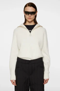 Hot Finja Knitted Zip Sweater Strikketøy|Strikkeklær
