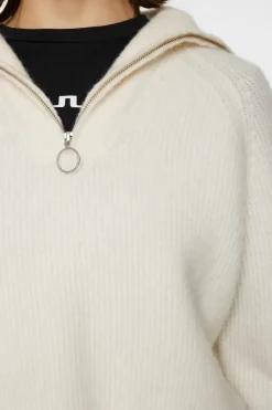 Hot Finja Knitted Zip Sweater Strikketøy|Strikkeklær