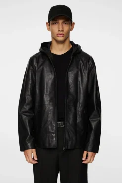 Fashion Hadley Leather Hoody Jacket Jackets|Outerwear