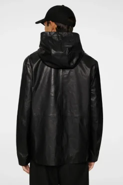 Fashion Hadley Leather Hoody Jacket Jackets|Outerwear