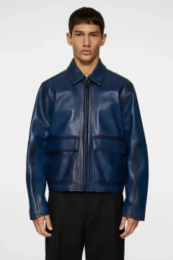 Store Jed Leather Party Jacket Leather & Suede|Outerwear