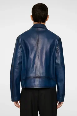Store Jed Leather Party Jacket Leather & Suede|Outerwear