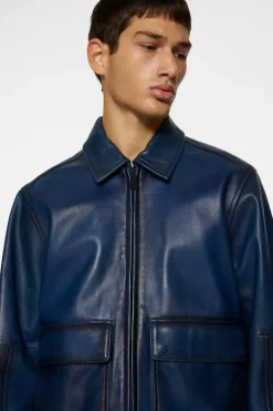 Store Jed Leather Party Jacket Leather & Suede|Outerwear