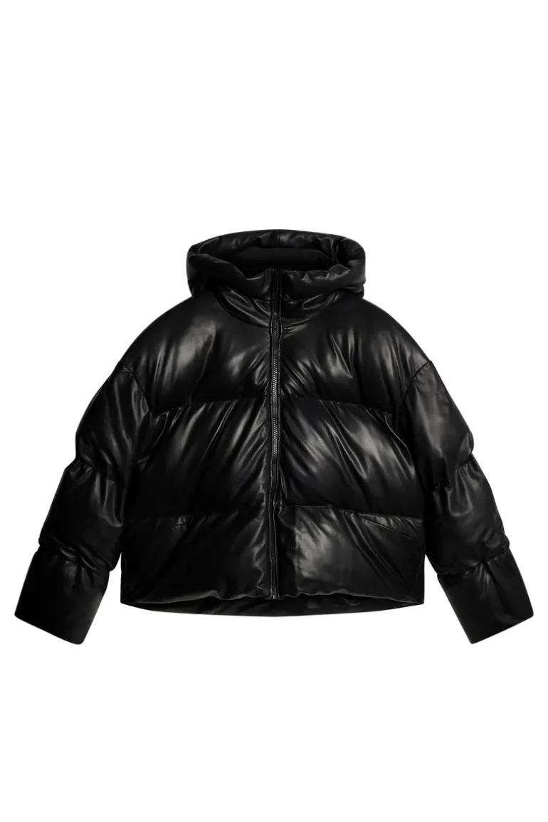 Cheap Jolene Leather Padded Jacket Jakker|Jakker
