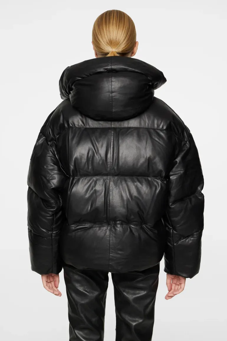 Cheap Jolene Leather Padded Jacket Jakker|Jakker