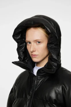 Cheap Jolene Leather Padded Jacket Jakker|Jakker