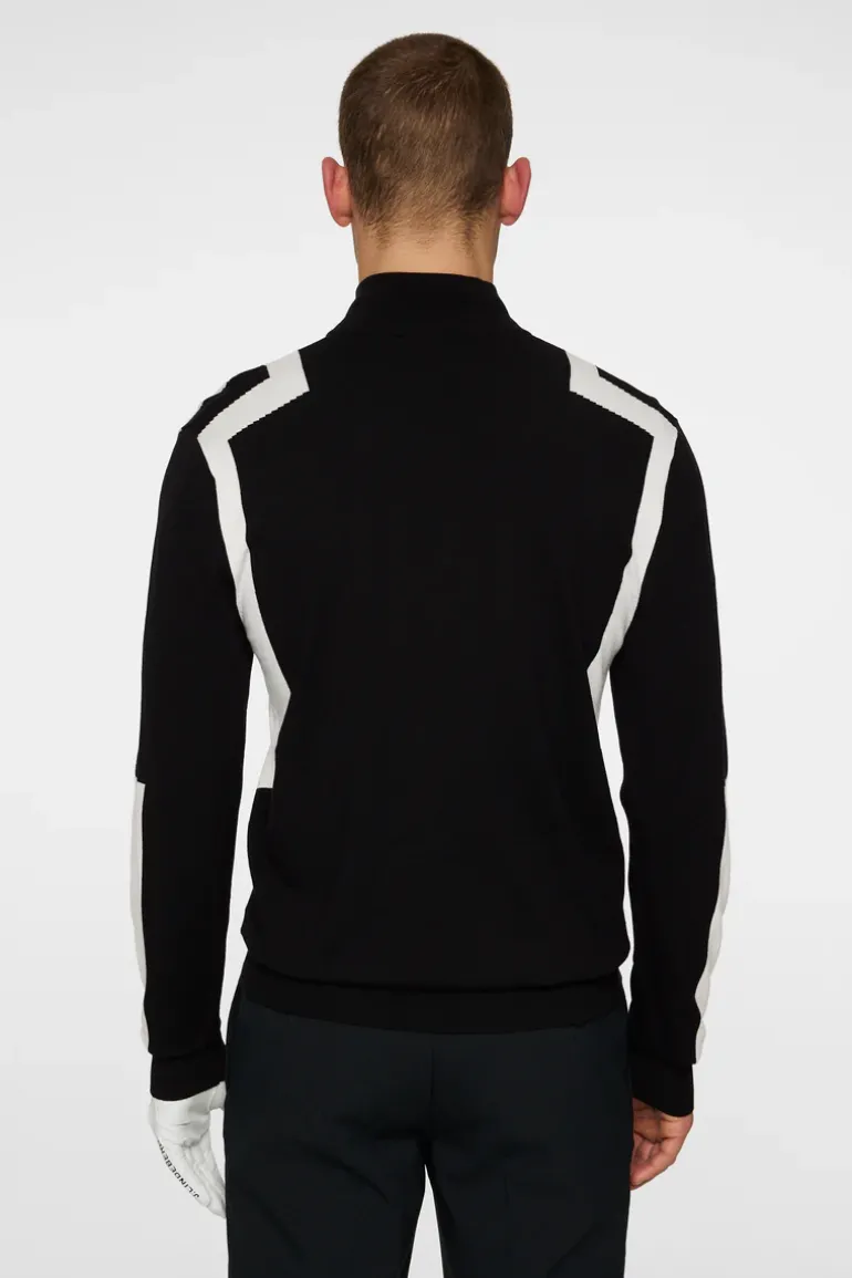 Shop Kendrick Knitted Zip Sweater Golf|Knitwear