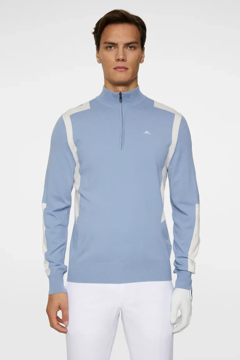 Outlet Kendrick Knitted Zip Sweater Golf|Knitwear