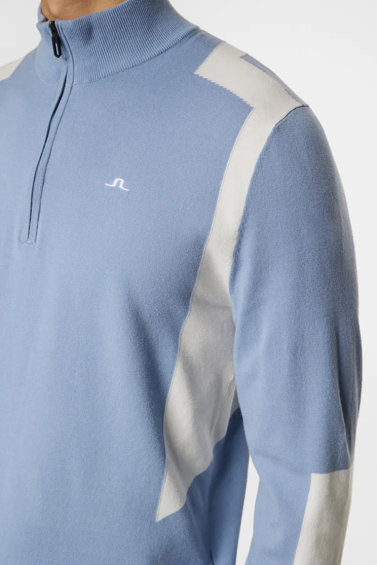 Outlet Kendrick Knitted Zip Sweater Golf|Knitwear