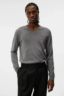 Best Lymann Merino V-neck Sweater Tops|Strikkeklær