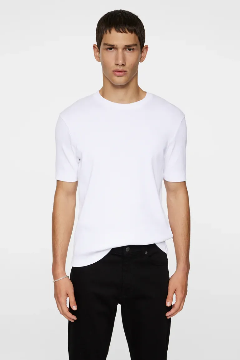 Shop Rob Slim Rib Tee T-shirts|Tops