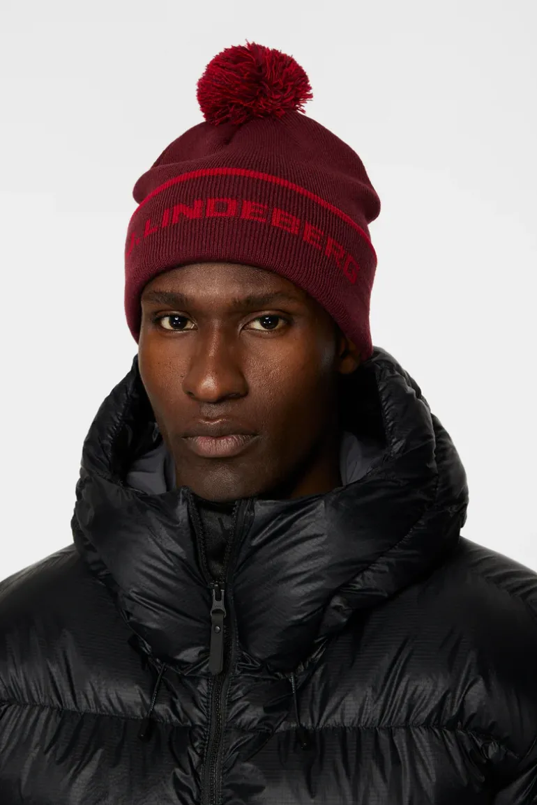Store Stripe Beanie Tilbehør|Aktiv