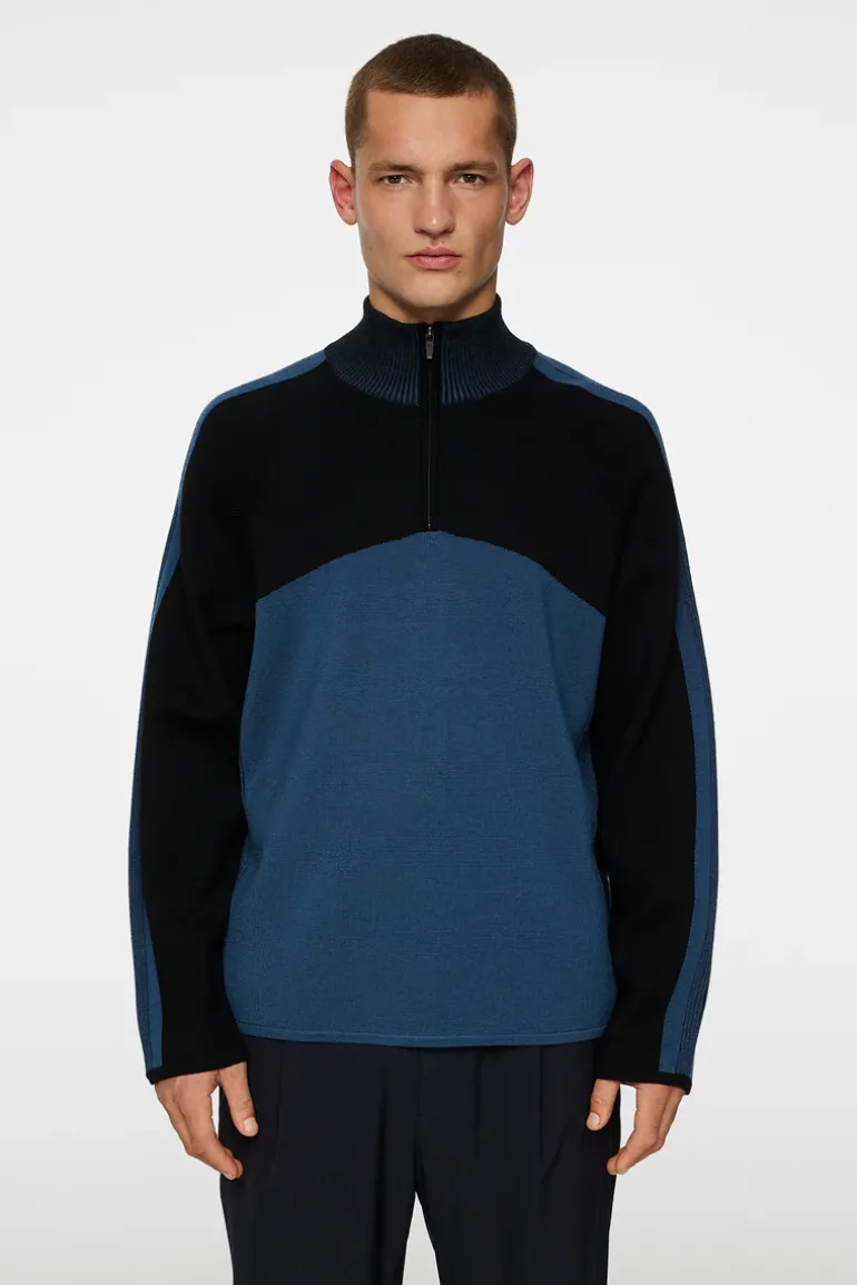 Sale Tim Tech Knit Quarter Zip Knitwear|Tops