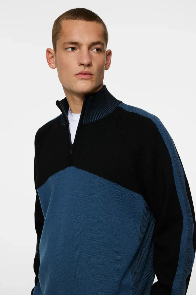 Sale Tim Tech Knit Quarter Zip Knitwear|Tops