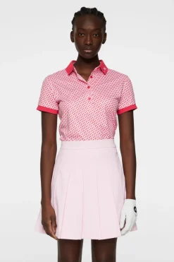 New Tour Tech Print Polo Golf|Tops