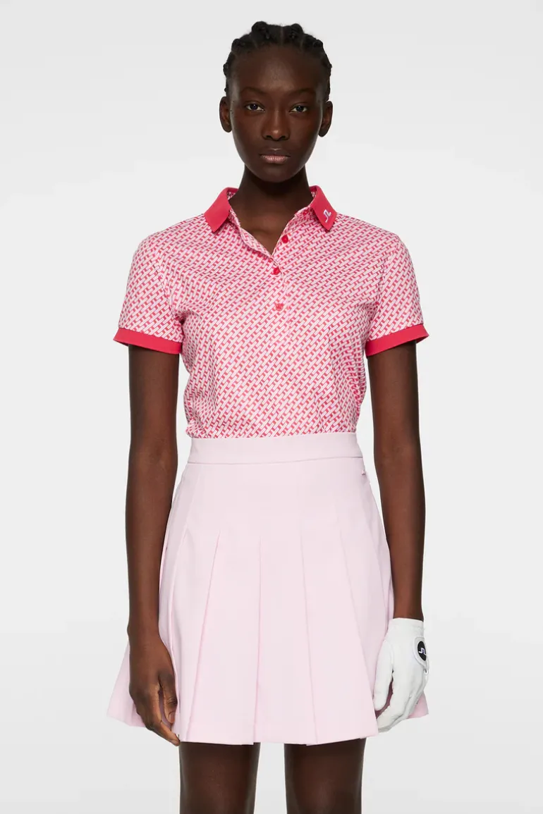 New Tour Tech Print Polo Golf|Tops