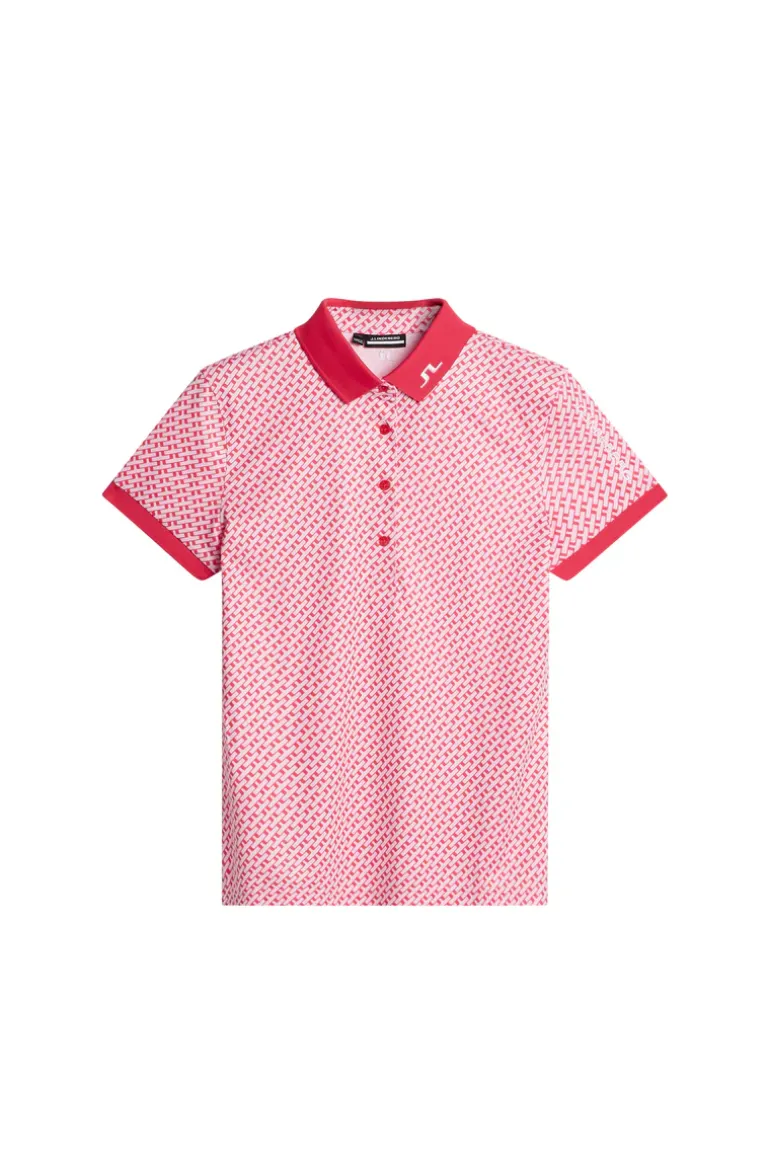 New Tour Tech Print Polo Golf|Tops