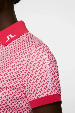 New Tour Tech Print Polo Golf|Tops