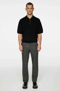 Sale Tyler Quarter Zip Knit Polo Polo Shirts|Knitwear