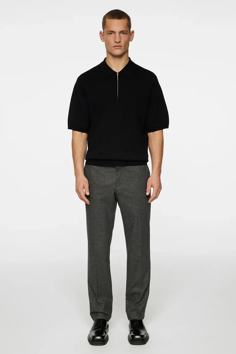 Sale Tyler Quarter Zip Knit Polo Polo Shirts|Knitwear