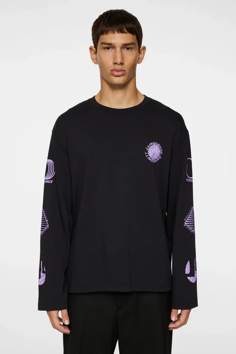 Discount Walsh LS Print T-shirt Tops|T-shirts